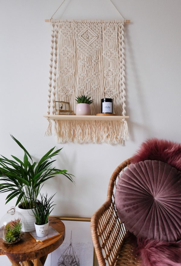 Macramé polička Boho Love