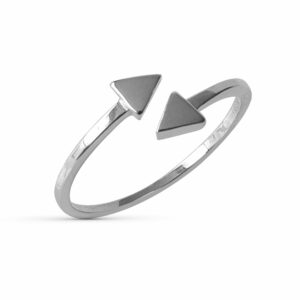 Stříbrný prsten Triangle