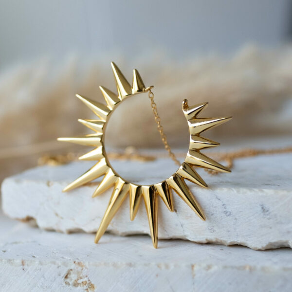 Pozlacený náhrdelník Slunce